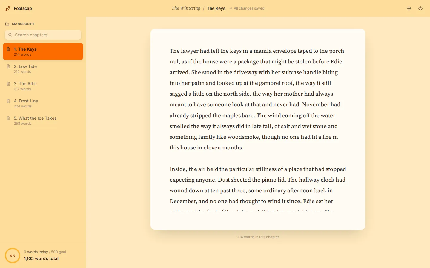 Foolscap: edytor dla pisarzy