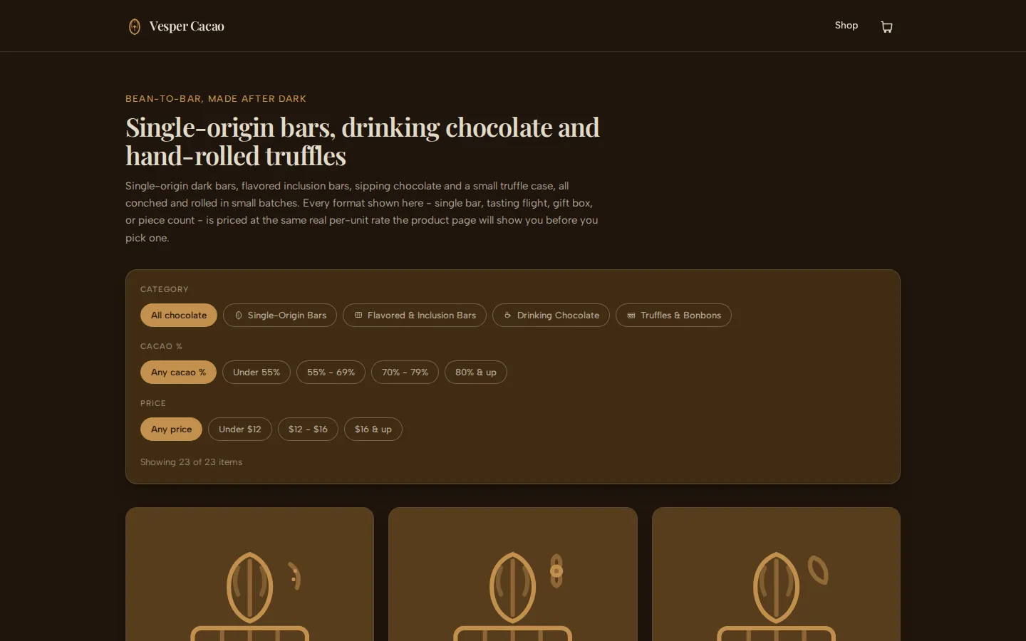 Vesper Cacao: czekolada bean-to-bar