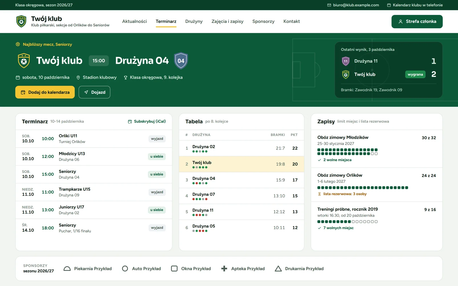 Stowarzyszenia i kluby sportowe